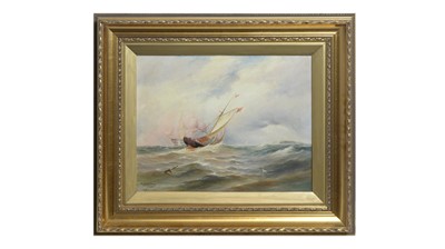 Lot 1145 - John Davison Liddell - Shipping off the Farne Islands | oil