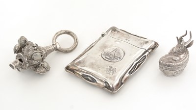 Lot 449 - An Edwardian silver card case