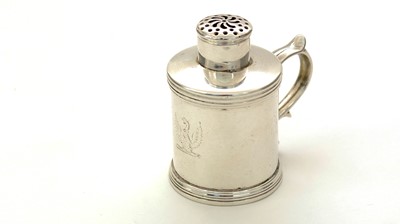 Lot 150 - A Victorian Scottish silver kitchen pepper caster