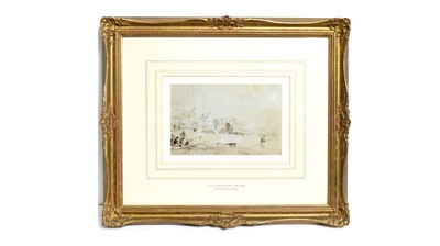 Lot 1063 - John Wilson Carmichael - Coastal Fishing Village | watercolour