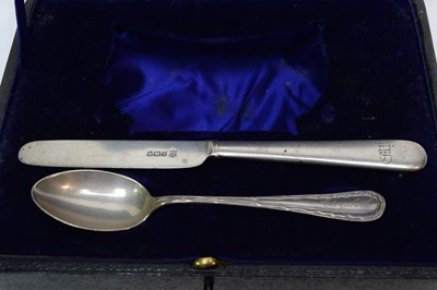 Lot 238 - An early 20th Century silver twin-handled bowl, in case