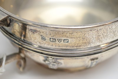 Lot 238 - An early 20th Century silver twin-handled bowl, in case