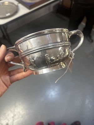 Lot 234 - An Edwardian twin-handled silver bowl