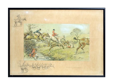 Lot 1019 - "Snaffles" Charles Johnson Payne - Prepare to Receive Cavalry | signed print