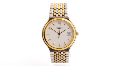 Lot 583 - Longines Les Grandes Classiques: a steel cased quartz wristwatch
