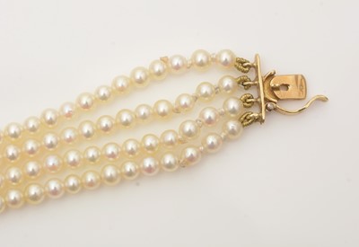 Lot 1108 - A demi-parure of diamond and cultured-pearl jewellery