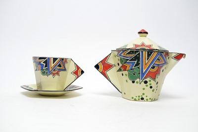 Lot 925 - A Maling 'Anzac' pattern Art Deco tea service