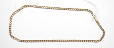 Lot 251 - A 9ct gold necklace chain