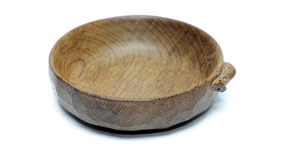 Lot 1331 - Robert 'Mouseman' Thompson, Kilburn: a carved oak bowl