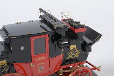 Lot 1317 - A scratch build model of a Royal Mail stagecoach