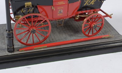 Lot 1317 - A scratch build model of a Royal Mail stagecoach