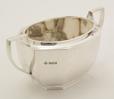 Lot 167 - A George V silver four-piece tea set