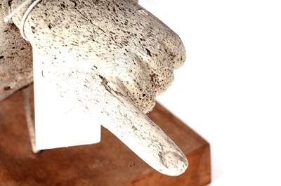 Lot 902 - An Inuit whalebone style vertebrae carving