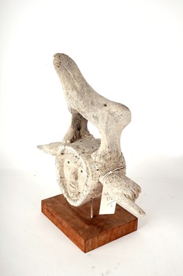 Lot 902 - An Inuit whalebone style vertebrae carving