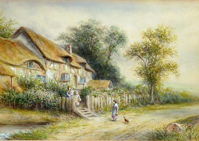 Lot 262 - J. Morris - A Surrey Lane | watercolour