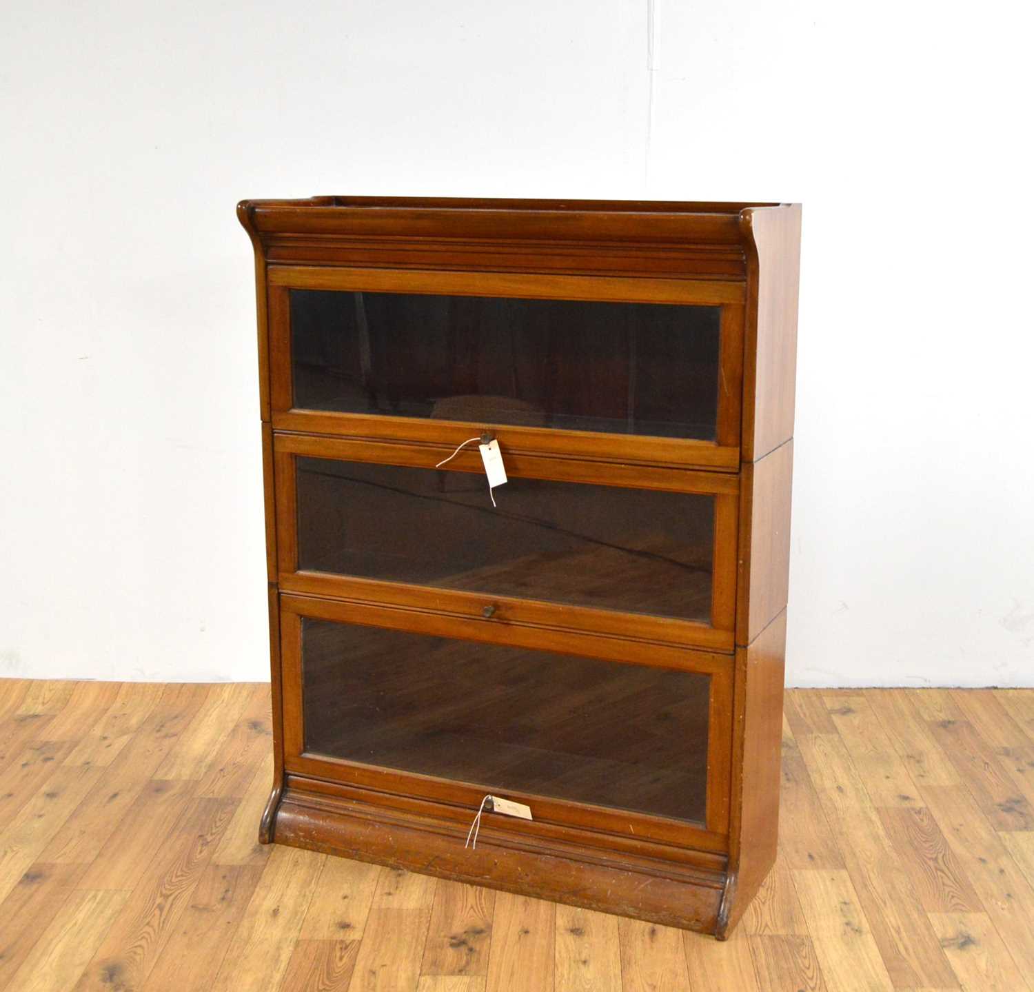 Lot 26 - An early 20th Century Globe Wernicke style three sectional bookcase