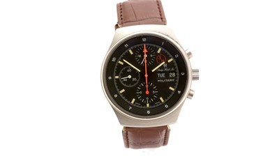 Lot 562 - Orfina for Prestige Watch International: a steel cased Military automatic chronograph wristwatch