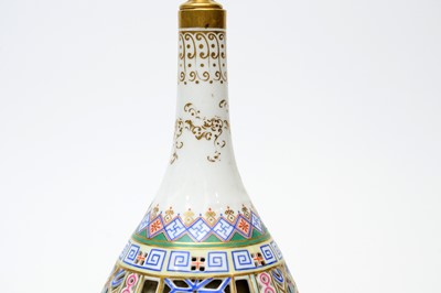 Lot 891 - Two Chamberlain Worcester reticulated scent bottles.