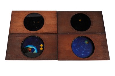 Lot 926 - A collection of four polychrome Carpenter and Westley magic lantern slides
