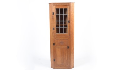 Lot 1343 - Thomas 'Gnomeman' Whittaker (of Littlebeck): an oak floor standing corner cupboard