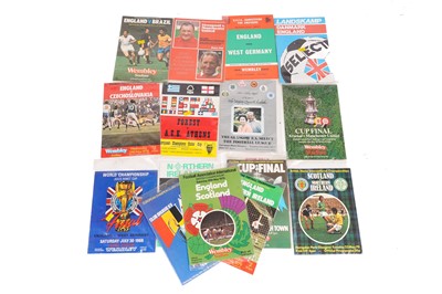 Lot 560 - A selection of international football programmes