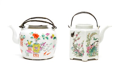 Lot 828 - Two Chinese tea kettles