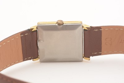 Lot 551 - Omega De Ville: a gilt steel cased manual-wind wristwatch