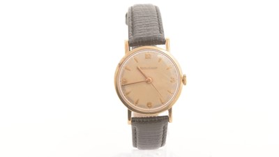 Lot 557 - Jaeger LeCoultre: a 9ct yellow gold cased manual-wind wristwatch