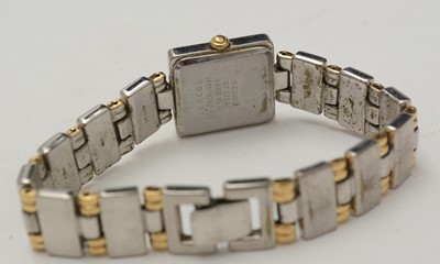 Lot 439 - Three steel cased ladies cocktail watches, by Gucci and other makers