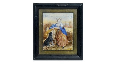 Lot 1032 - Selina Forrest - Portrait of a Young Haygatherer | gouache