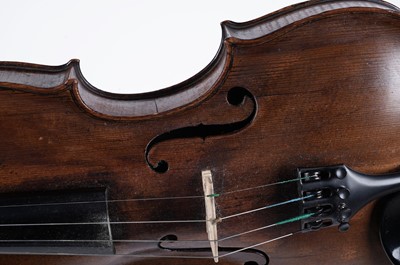 Lot 338 - A continental violin labelled Zosimo Bergonzi