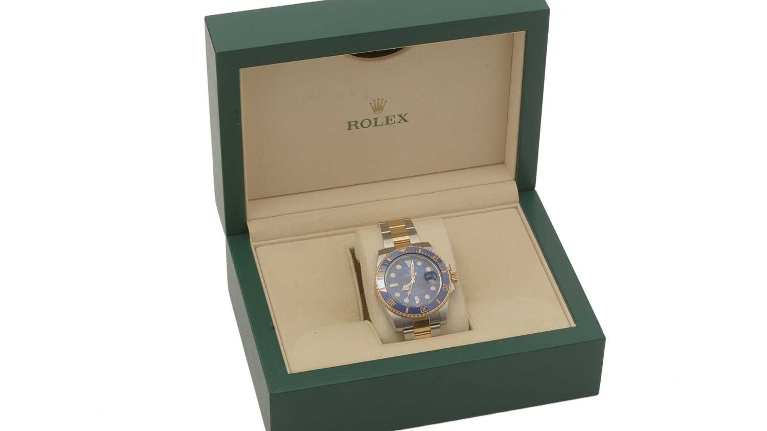 588 - Rolex Oyster Perpetual Date Submariner: a steel and gold cased automatic wristwatch