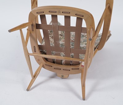 Lot 7 - Lucien Ercolani for Ercol - Model 913: A retro beech and elm highback easychair