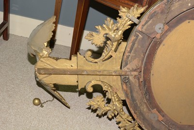 Lot 1308 - A large and decorative Regency gold painted and gesso mirror.