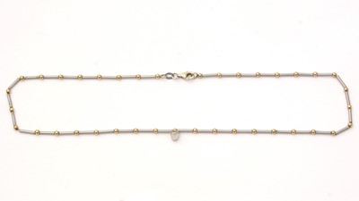 Lot 117 - A solitaire diamond necklace
