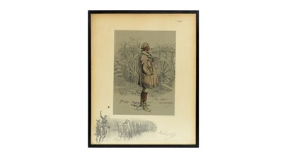 Lot 1009 - "Snaffles" Charles Johnson Payne - The Gunner | hand-tinted lithograph