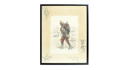 Lot 1024 - "Snaffles" Charles Johnson Payne - Sans Panache | hand-tinted lithograph