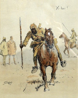 Lot 1022 - "Snaffles" Charles Johnson Payne - Indian Cavalry (B.E.F) | hand-tinted lithograph