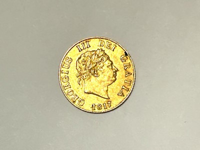 Lot 93 - A George III gold half sovereign, 1817