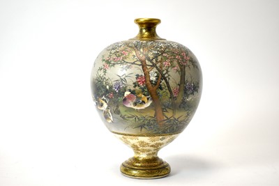 Lot 349 - A Japanese Satsuma vase