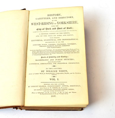Lot 997 - William White’s Histories of the Yorkshire Ridings