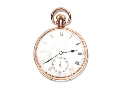 Lot 133 - A 9ct yellow gold pocket watch