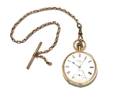 Lot 134 - A Webster gold pocket watch