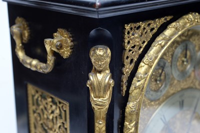 Lot 1243 - Smith & Sons, Clerkenwell: a Victorian ebonised and gilt metal mounted table/bracket clock