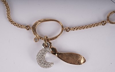 Lot 1180 - Links of London: an 18ct Watch Over Me Serenity necklace