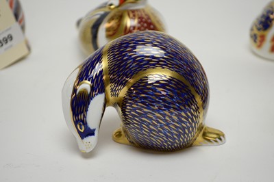 Lot 399 - A collection of Royal Crown Derby ceramic animal paperweights