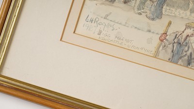 Lot 165 - Charles Herbert "Charlie" Rogers - Collingwood Street & The Bigg Market | watercolours
