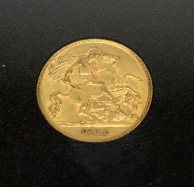 Lot 264 - A George V gold half sovereign, 1912