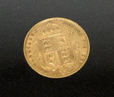 Lot 265 - A Queen Victoria gold half sovereign, 1892
