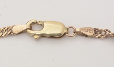 Lot 113 - A 9ct gold necklace and other gold jewellery